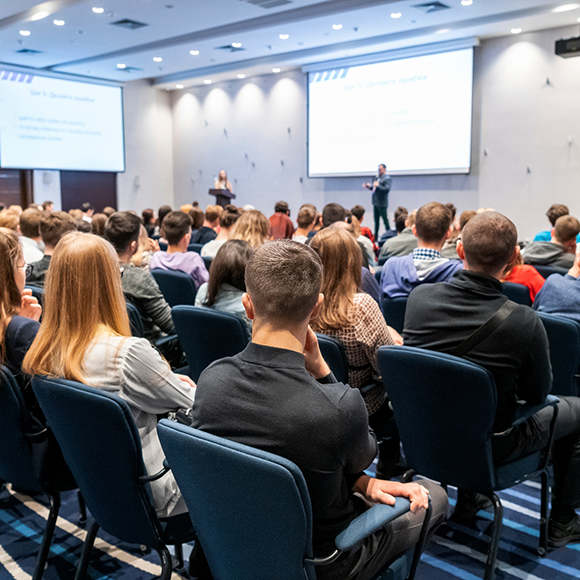 Students in a lecture hall