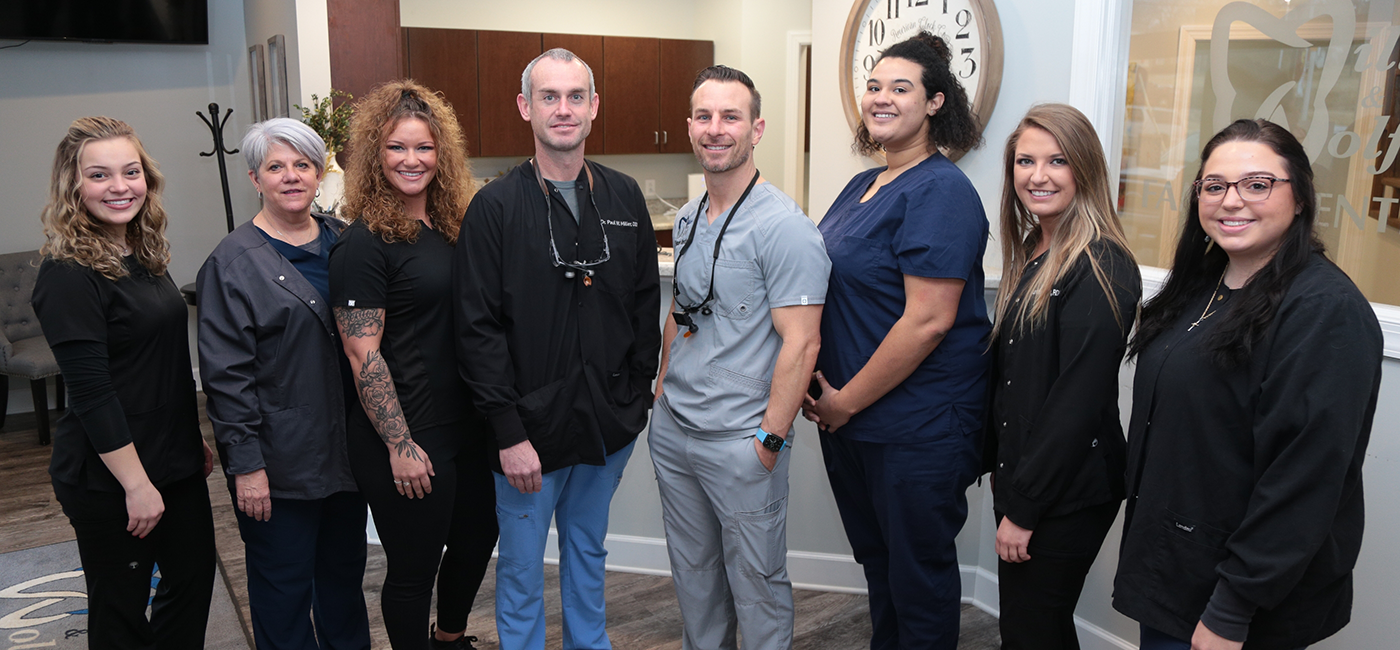 Smiling Altavista dentists and team members at Hooks Family Dentistry