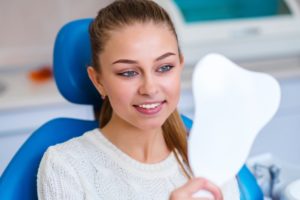 woman at dentist